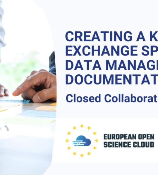 Creating a knowledge exchange space for data management and documentation (KExS)