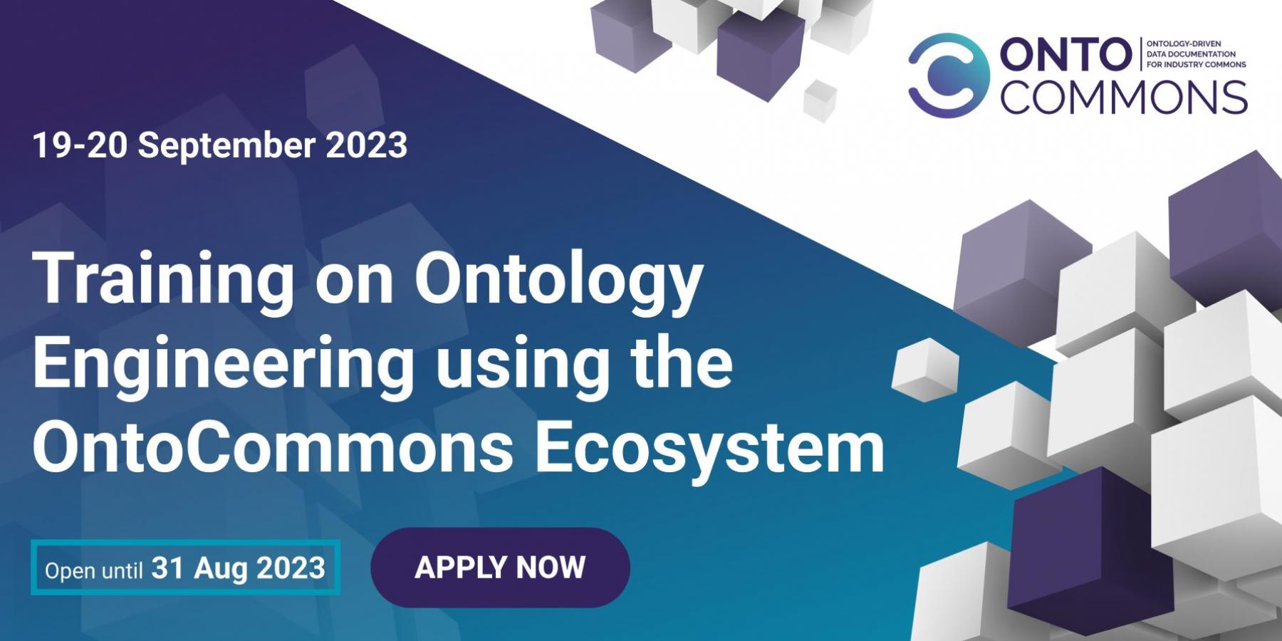 Banner of ontocommons workshop on OCES training
